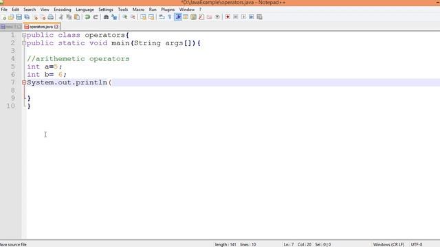 Java Operators смотреть онлайн
