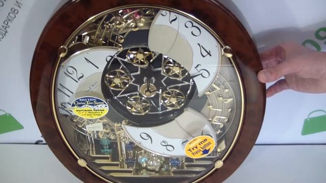 Часы настенные RHYTHM 4MH843WS23 обзор смотреть онлайн