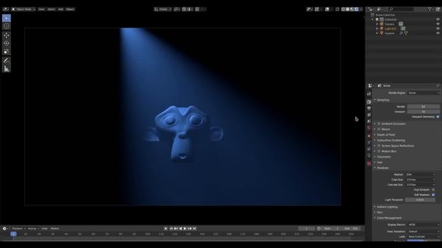 [TUTORIAL] Create a SPOTLIGHT / GODRAY effect in Blender 2.8 Eevee смотреть онлайн
