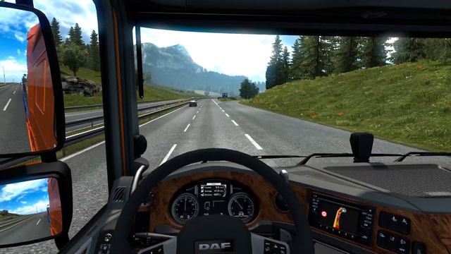ETS 2 - DAF XF Euro 6 Transporting Tractors Part 1 смотреть онлайн
