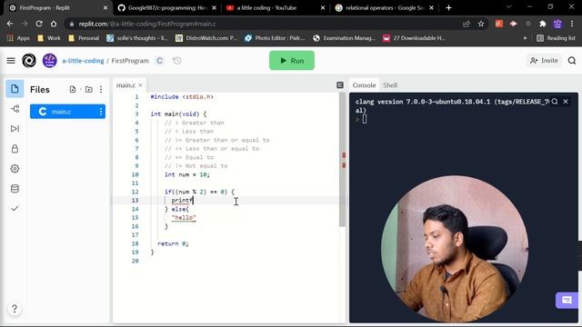 If Else in C | Relational Operator | Even Odd C Program смотреть онлайн