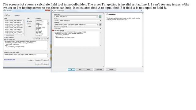 GIS: Python field calc syntax error смотреть онлайн