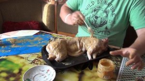 Кролик в духовке!! Вкуснее не бывает!! Самое вкусное блюдо из кролики!! Рецепт просто бомба!!