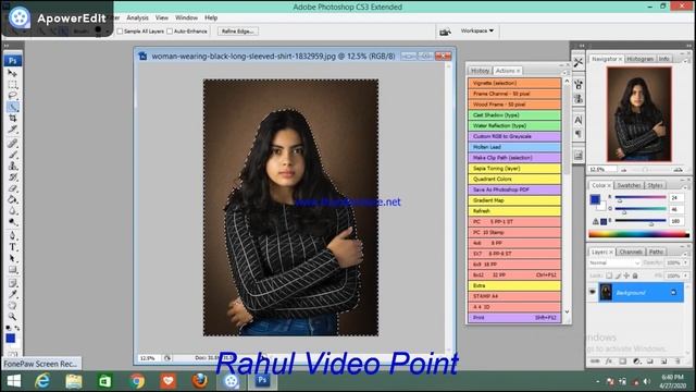 photoshop cs3 me photo ka background change karne ka aasan tarika смотреть онлайн