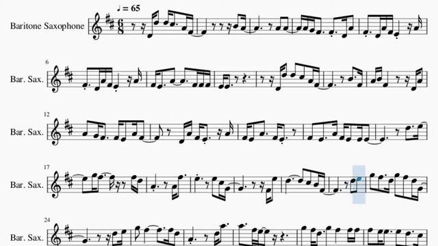Baritone Sax Sheet Music: How to play She Used To Be Mine by Sara Bareilles смотреть онлайн