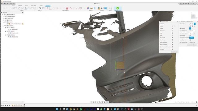 Fusion 360 Create Mesh Section Sketch With Surface Loft used to split a solid body смотреть онлайн