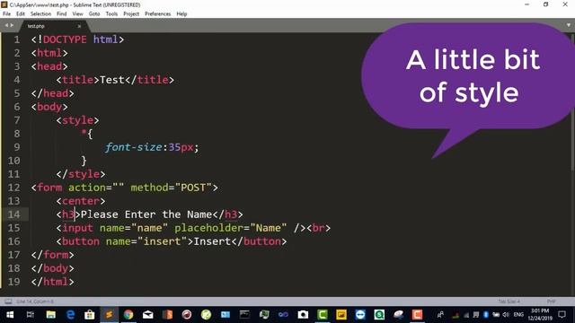 Insert Data Into MySQL Using PHP смотреть онлайн