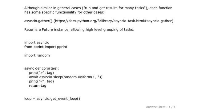 PYTHON : Asyncio.gather vs asyncio.wait смотреть онлайн