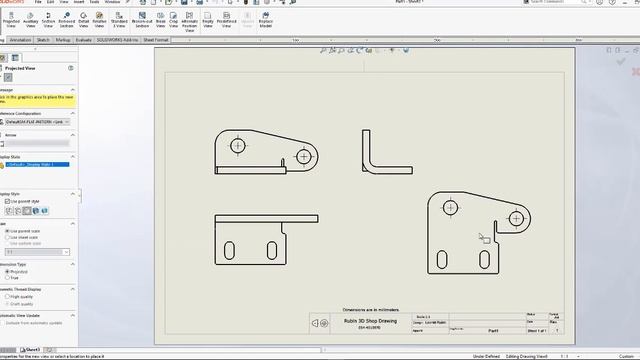 Solidworks Sheet Metal To Flatten DXF | פריסה של פח וקובץ | Листовой металл. Развертка в DXF. смотреть онлайн