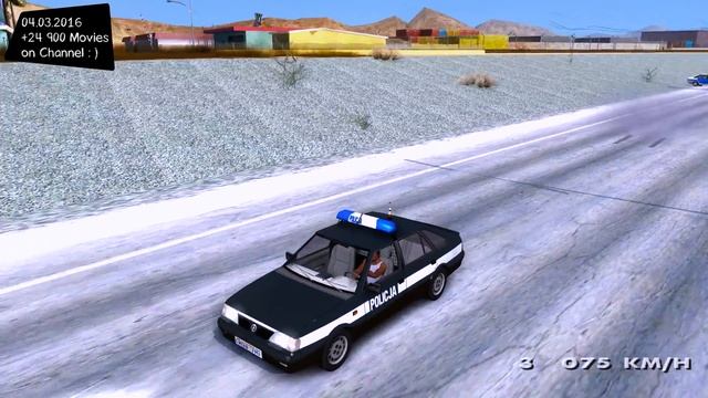 Daewoo-FSO Polonez Caro Plus Policja 1.6 GLi - GTA San Andreas 2160p / ? 4K / 60FPS ? _REVIEW смотреть онлайн