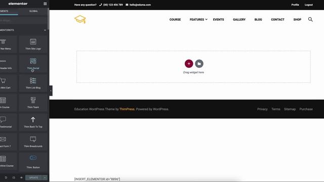 How to edit Course Archive page by Thim Elementor Kit смотреть онлайн