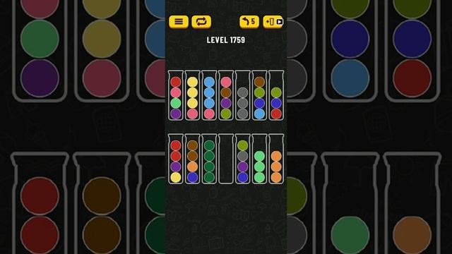 Ball Sort Puzzle Level 1759 ? All level without extra tube ? Game Walkthrough ? смотреть онлайн