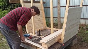 Дачный ТУАЛЕТ СВОИМИ РУКАМИ "Теремок"