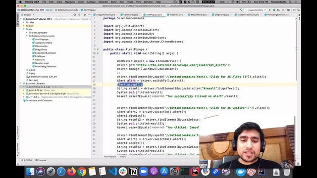 How To Handle Alerts in Selenium | How To Handle Popup in Selenium | Day16 смотреть онлайн
