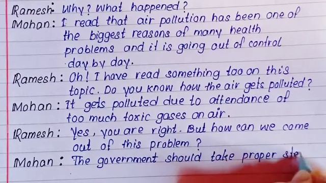 Conversation Between Two Friends On The Topic Air Pollution!!Dialogue Writing On Air Pollution!! смотреть онлайн