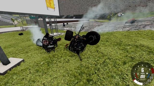 Monster Truck Vs Stairs #37 BeamNG Drive смотреть онлайн