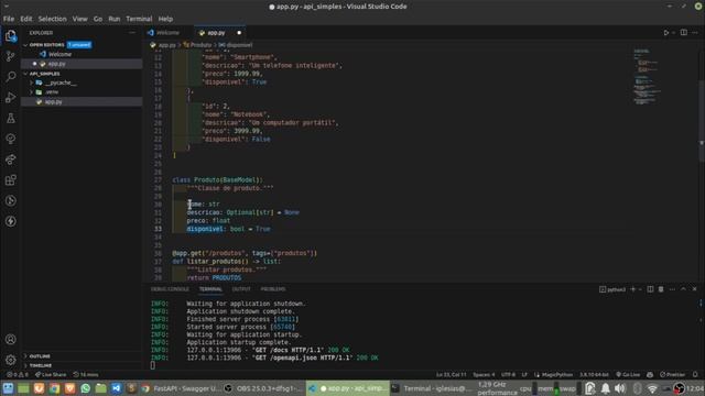 API SIMPLES COM FASTAPI | DO ZERO A ENDPOINTS DOCUMENTADOS смотреть онлайн