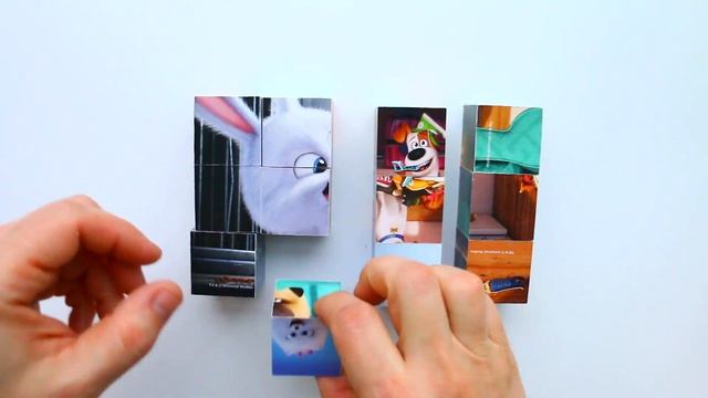 Тайная Жизнь Домашних Животных Кролик СНЕЖОК собираем кубики пазлы для детей The Secret Life of Pet смотреть онлайн