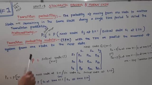 JNTUH | COSM | MSF | P&S | UNIT5 | Stochastic process &Markov Chain introduction in telugu|RamaRedd смотреть онлайн