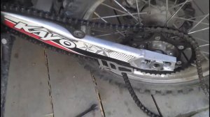 Замена цепи на мотоцикле