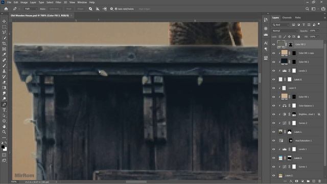 Create a Old Wooden House Photo Manipulation in Photoshop смотреть онлайн