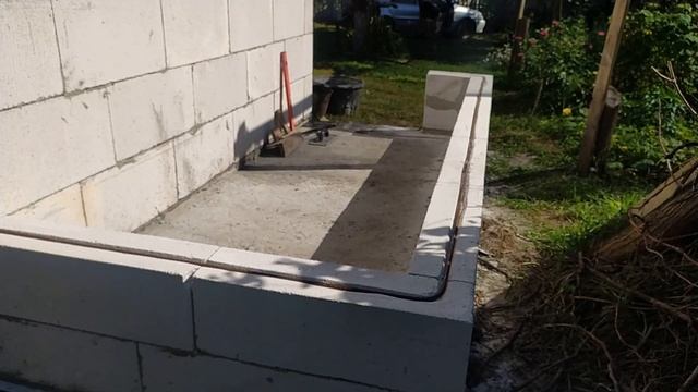 Проект "Дача". Постройка "Сарайчика". 2-ой и 3-ий ряд газобетона. Таймлапс. смотреть онлайн