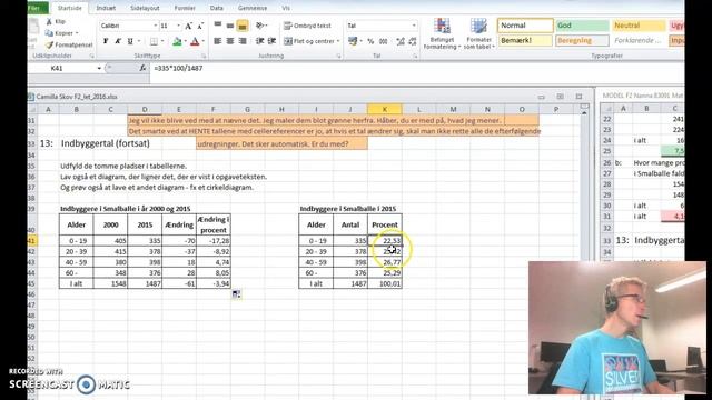 F2 opg 13 Brug af cellereferencer i stedet for tal, låse смотреть онлайн