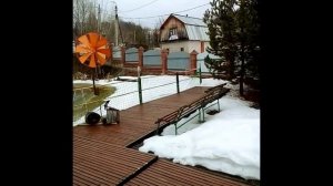 Аэрация воды в пруду ветряком