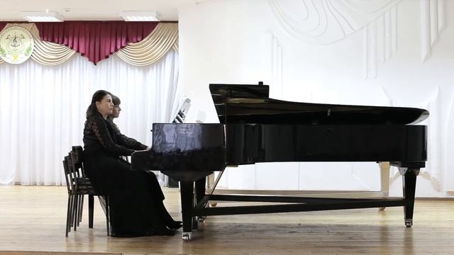 С В Рахманинов Три пьесы для фортепиано в 4 руки Баркарола, Романс, Вальс из цыкла 6 пьес ор 11 смотреть онлайн