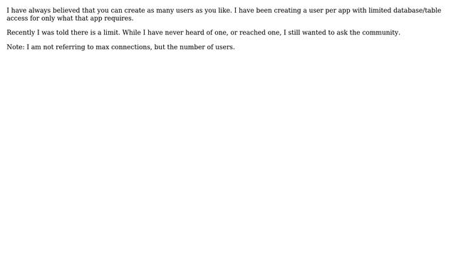 Does MySQL limit the number of users (not connections) смотреть онлайн