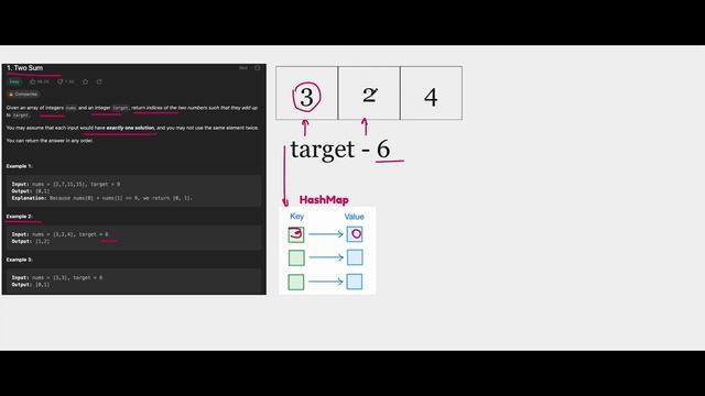 Two Sum - Leetcode 1 - HashMap смотреть онлайн
