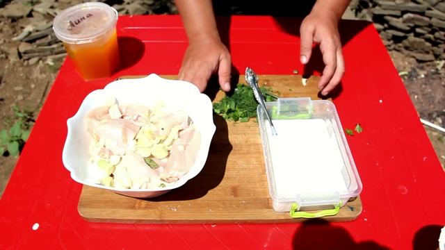 Шашлык из курицы,просто и вкусно(Дневник рыболова) смотреть онлайн