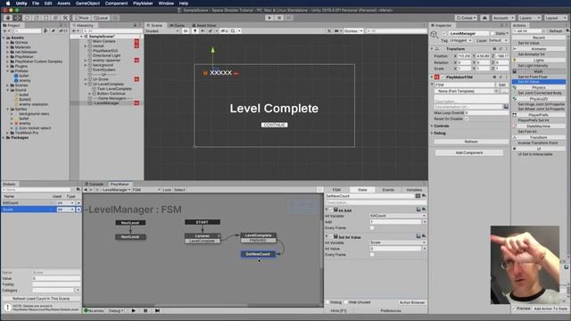 Unity and Playmaker 10 - Creating a Level Manager in Your Game смотреть онлайн
