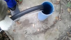 Скважина. Завершаем сезон полива. Убираем насос до весны.