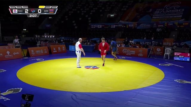 GRUSHKOVSKIY Igor vs PARSAMYAN Hamlet. Youth male 71 kg. European SAMBO Championships 2023 смотреть онлайн