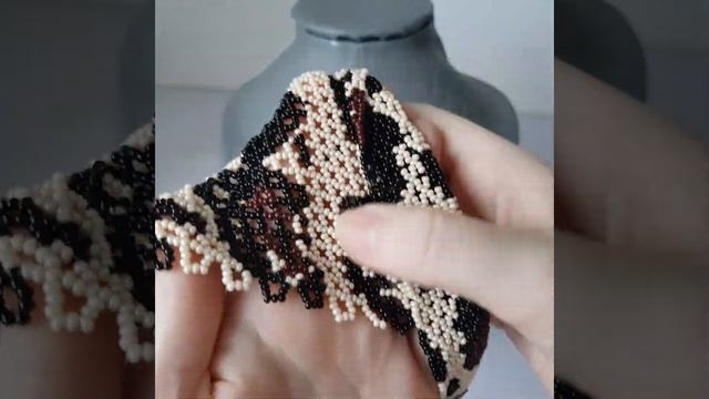 Косынка из бисера леопардовая смотреть онлайн
