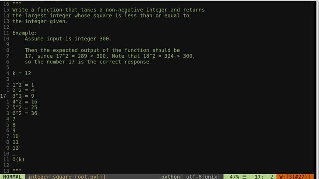 Binary Search in Python: Integer Square Root смотреть онлайн