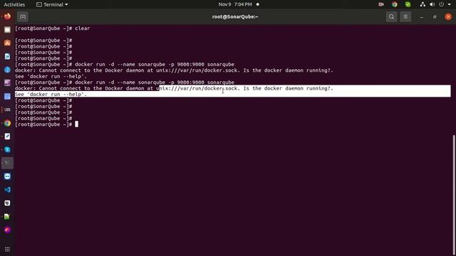 docker Cannot connect to the Docker daemon ||docker install linux ||SonarQube on Docker Setup смотреть онлайн