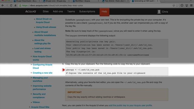 How to generate a SSH key on a Mac and set it up with Acquia Cloud смотреть онлайн