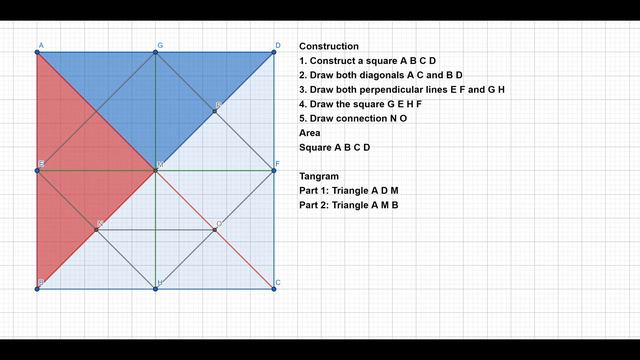 Tangram Construction and Area Calculation смотреть онлайн