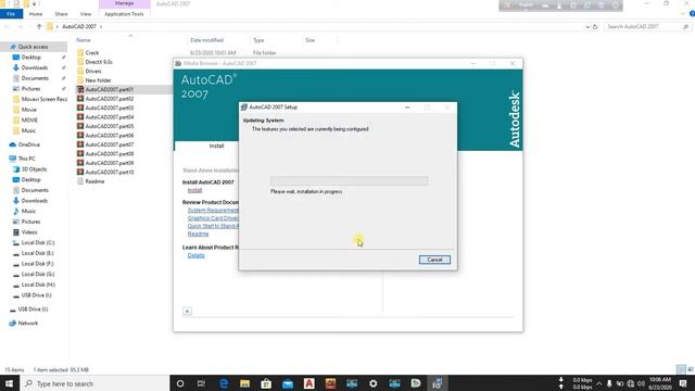 Autocad 2007 Installing Process смотреть онлайн