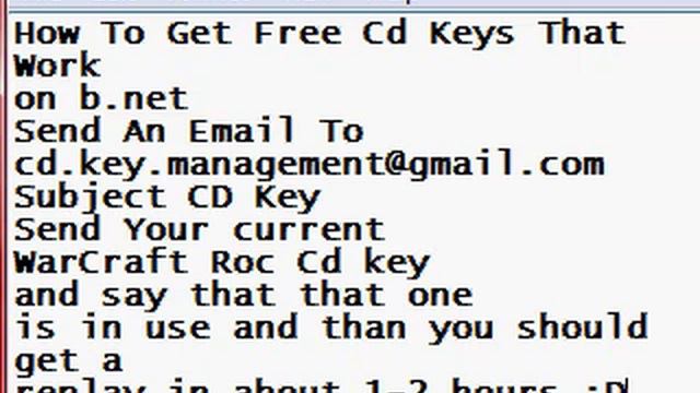 How To Get Free Warcraft 3 B.Net Working RoC CD Keys (read Description) смотреть онлайн