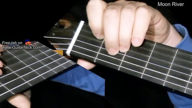 MOON RIVER: Easy Guitar Lesson + TAB + CHORDS by GuitarNick смотреть онлайн