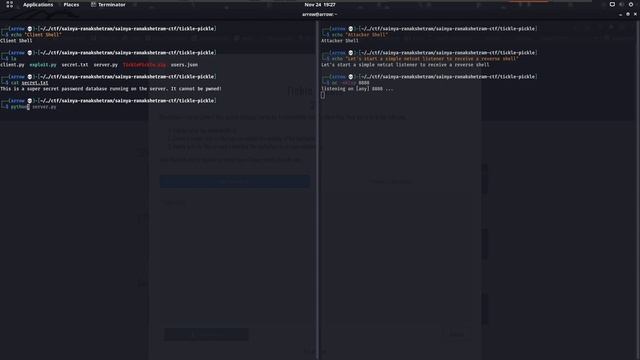 Tickle Pickle - Sainya Ranakshetram CTF смотреть онлайн