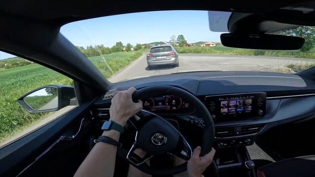 2023 Škoda Scala MonteCarlo 1.5 TSI 110kW POV Test Drive #13 | Twisty Road Driving