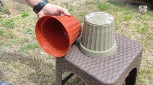 DIY Цветочный горшок из цемента своими руками Вазоны из цемента Идеи из цемента Кашпо Поделки