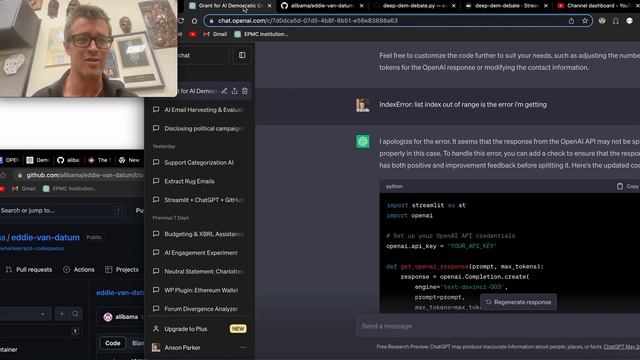 python streamlit app development on github codespaces with openai смотреть онлайн