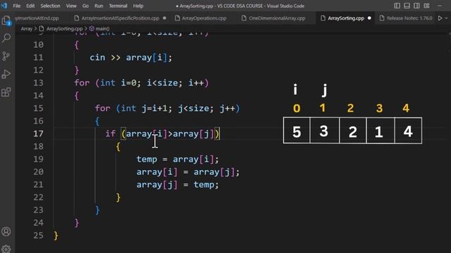 Sorting in Array Data Structure- How to Sort an Array in C++ - Ascending Order - Descending Order смотреть онлайн