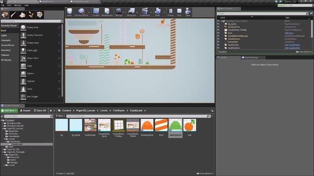 Paper 2D #4 - UMG HealthBar and Sprites - Unreal Engine 4 смотреть онлайн