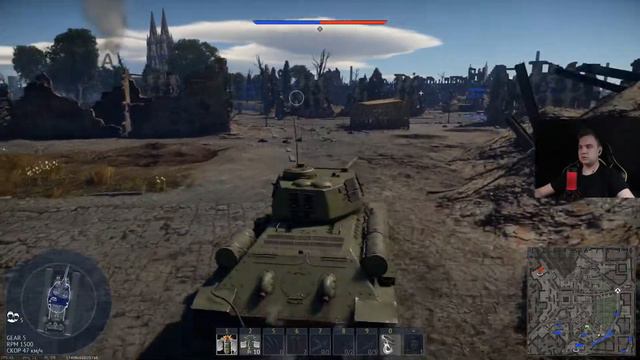 Обзор На Танк Т-34-85 -- War Thuder #10 смотреть онлайн